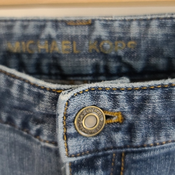 Michael Kors light wash jeans with gold studs - Picture 6 of 10